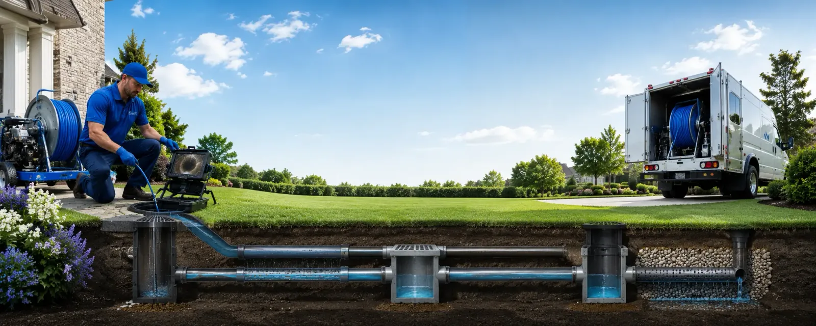 Outdoor drain cleaning information for Bainbridge, OH